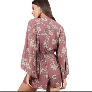 Tobi Romper Make you Mine Wine Romper. Size Small NWT